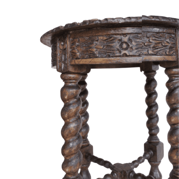 Mesa o Taburete pequeño de estilo colonial - Imagen 2
