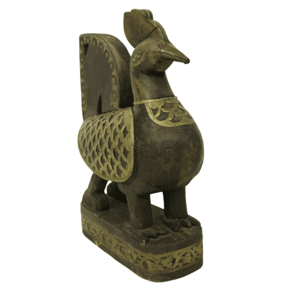 Gallo de Madera y Bronce - Imagen 2