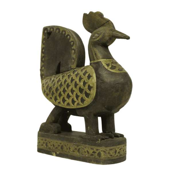 Gallo de Madera y Bronce