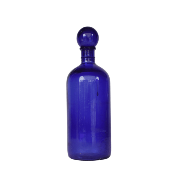 Botella Decorativa Azul