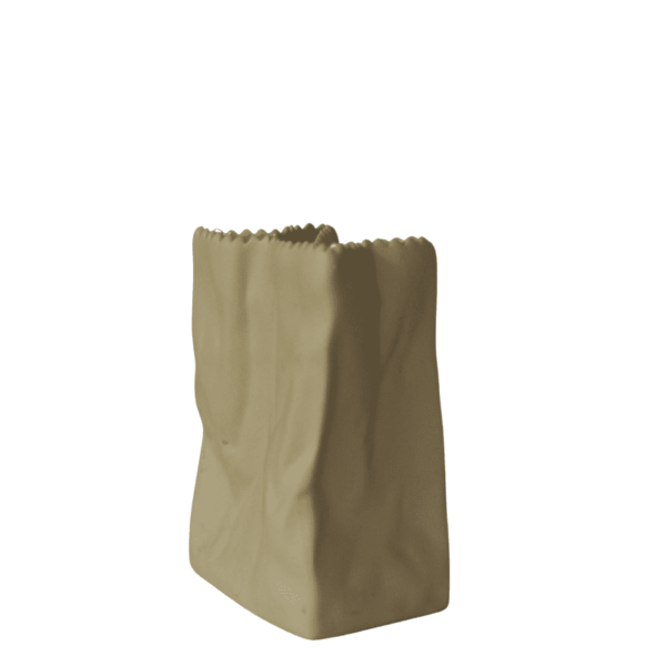 Jarrón para flores pequeño en forma de Bolsa de Papel - Imagen 2