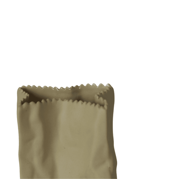 Jarrón para flores pequeño en forma de Bolsa de Papel - Imagen 3
