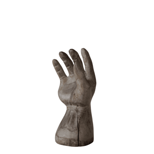 Escultura tallada en Madera de una mano derecha - Imagen 2