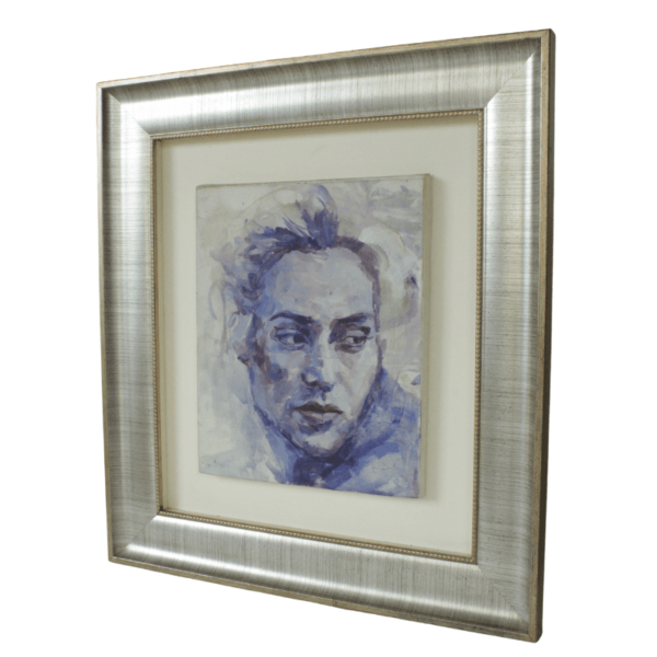 Pintura a la acuarela del rostro de Sharon Stone - Imagen 2