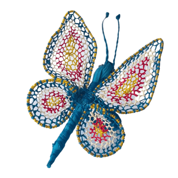 Mariposa grande turquesa varios colores