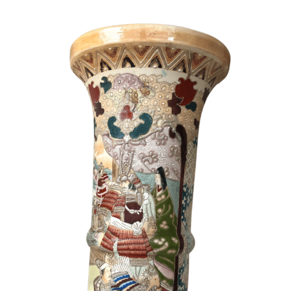 Pedestal decorativo porcelana Satsuma - Imagen 3