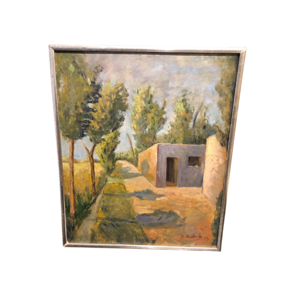Pintura al óleo sobre lienzo de un camino - Imagen 3