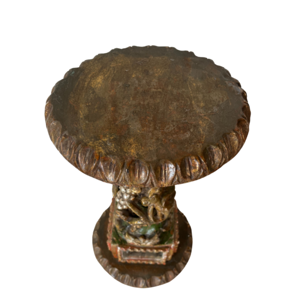 Pequeño pedestal en madera policromada - Imagen 3