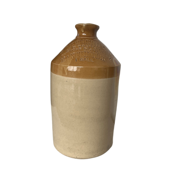 Botella de vino de gres antigua - Imagen 3