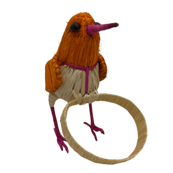 Pajarito anaranjado con pecho crema