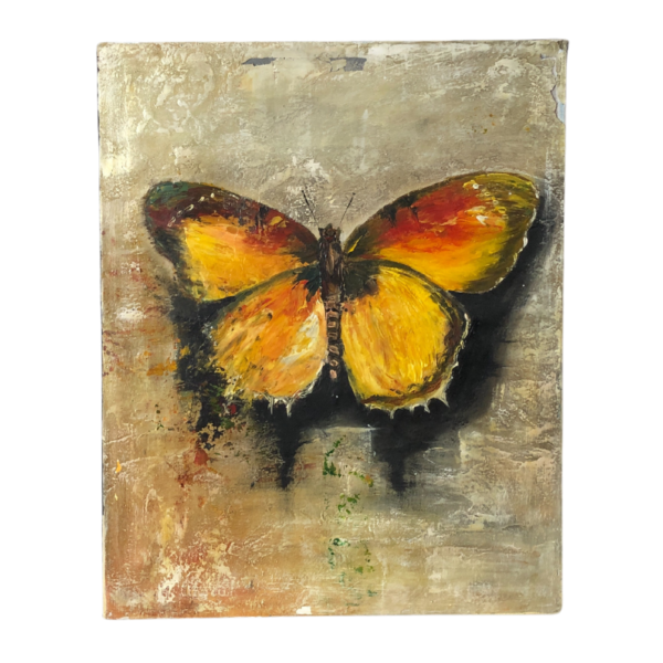 Pintura al óleo sobre lienzo Mariposa